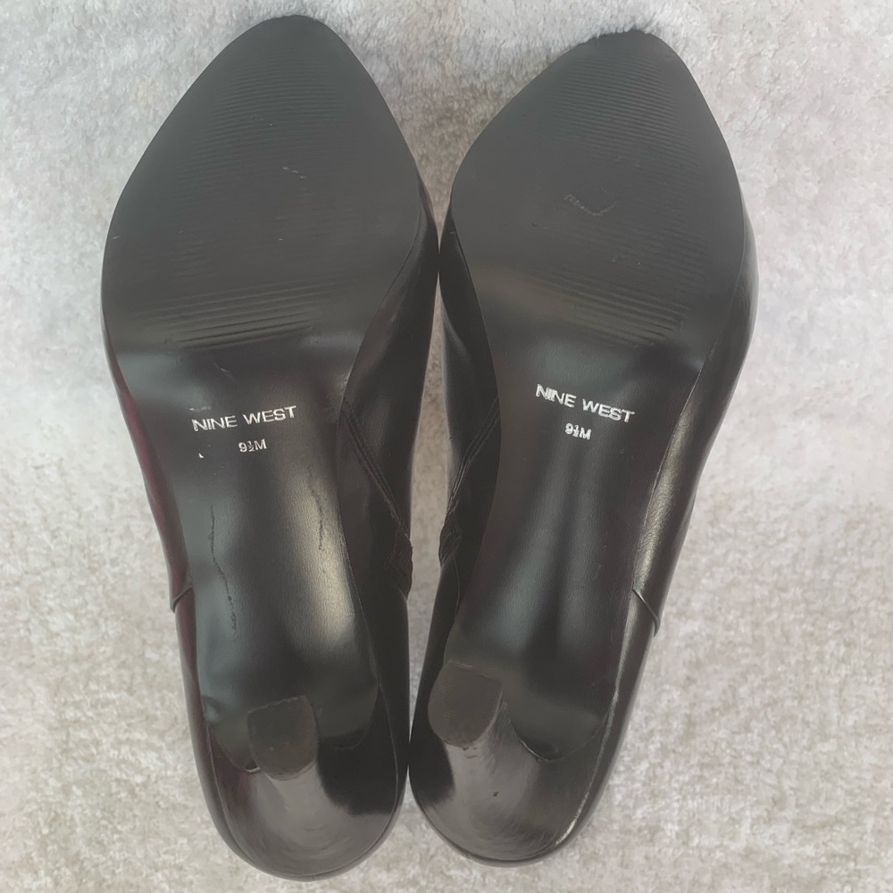 Nine West Mayorga Black Leather Boots - Picture 8 of 8